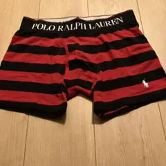 廃盤品　百貨店購入　ラルフローレン ボクサーパンツ M 赤黒ストライプ