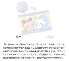 ちいかわ超BIGマイヤーブランケット モモンガと古本屋