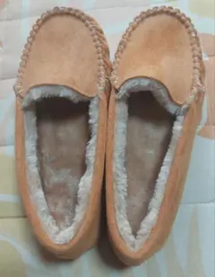 スエード内ボアモカシンシューズ