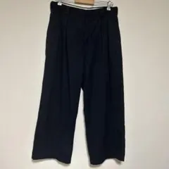 UNIQLO／ユニクロ　タックワイドパンツ ネイビー　 サイズ85