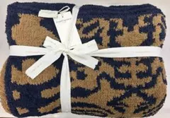 訳あり！カシウエア　ダマスク　ストーンクリーム　新品タグ付き カシウェア ブランケット スロウ ダマスク アイスブルー