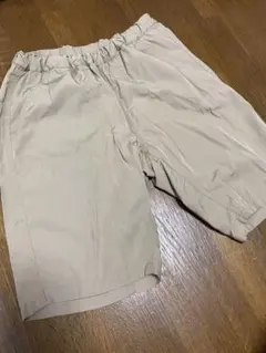 無印良品 乾きやすいハーフパンツ ベージュ 半ズボン 140 ウエストゴム