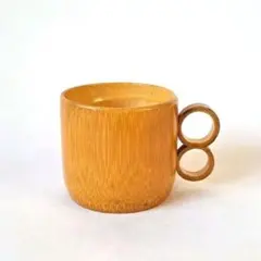 竹製　コーヒーマグ　カップ　天然　民芸品　花器　和風