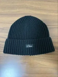 Dime ブラック ニット帽 100%アクリル