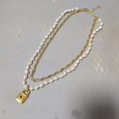 kate Spade ケイトスペード ロックアンドスペード パール ネックレスのサムネイル