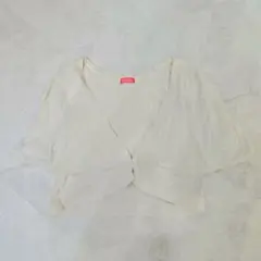 半袖ボレロ カーディガン オフホワイトのサムネイル