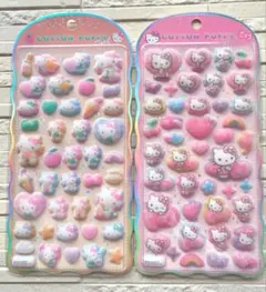 【正規品】コットンパフィ　サンリオ　ハローキティ２種セット