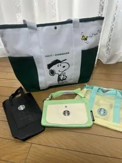 タイ　PEANUTS × STARBUCKS トートバッグ 大容量のサムネイル