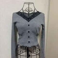 shein レタスヘムクロップTシャツ