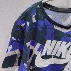 ❣️ ナイキ 総柄 Tシャツ クルーネック 半袖 M 綿 スポーツ ストリート
