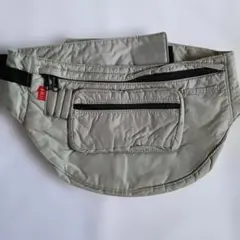 iiMk グレー ウエストポーチ