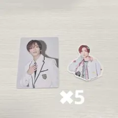 なにわ男子 ファミクラストア盤 トレカ ステッカー 5枚セット　高橋恭平