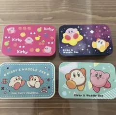 お値下げ❣️星のカービィ 缶ケース スライド式 カービ4個セット【新品未使用】