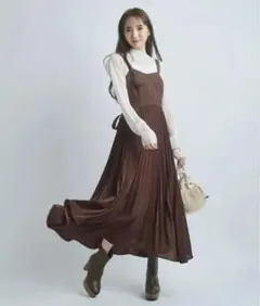 Rirandture★ビスチェコンビプリーツワンピース