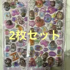 ラブブ 立体シール　2枚セット ボンボンドロップ風