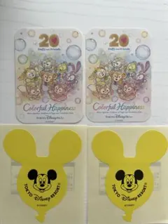 【非売品】ダッフィー＆フレンズ 20周年記念&ミッキー ステッカー