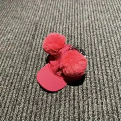 ディズニー ミッキーポンポン キャップ キーチェーン　ピンク