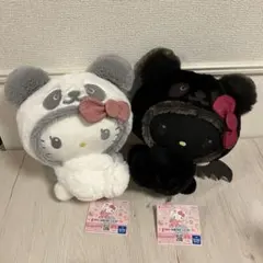 ハローキティ パンダ BIG ぬいぐるみ こあくま×てんし