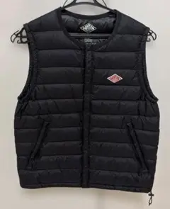 DANTON インナーダウン　クルーネックダウンベスト【34】ブラック