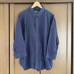 ☆Eddie Bauer☆七分袖シャツ　ネイビー