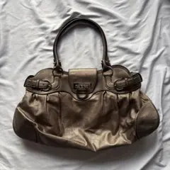 Ferragamo フェラガモ マリッサ ブロンズ ハンドバッグ シルバー