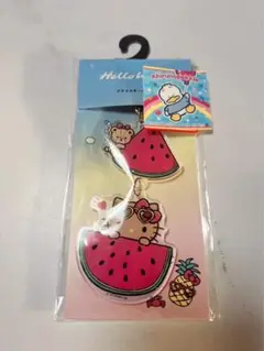 アベイル ハローキティ アクリルキーホルダー 新品未開封 日焼けキティ