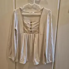 森ガール フェアリーグランジ 平成 Y2K チュニック 長袖カットソー レース