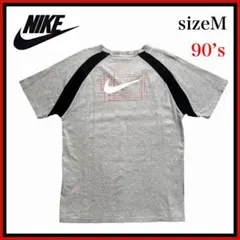 90s 希少デザイン NIKE ナイキ Tシャツ ラグランT グレー