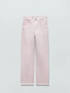 ZARA ザラ 36号 ストレートハイウェストアンクルレングス デニムパンツ