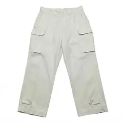 ★BACKNUMBER WORLDCARGO フランス軍モデルカーゴパンツ白 Lのサムネイル