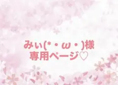 みぃ(*・ω・)様専用ページ　イニシャルオブジェオーダー