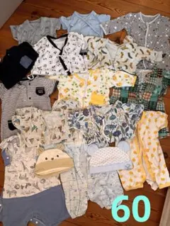 14着まとめ売り ロンパース・カバーオールセット(~95cm)