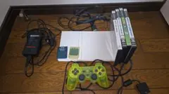 【すぐ遊べる】PS2薄型本体セット　SCPH-75000CW 希少カラーあり