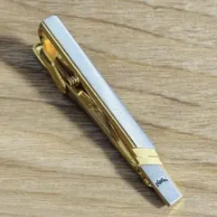 イヴサンローラン ネクタイピン YSLロゴ ゴールド×シルバー ビジネス 紳士