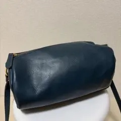 モスグリーン レザー ショルダーバッグ