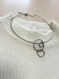 シルバー ネックレス アジアン ヴィンテージ アンティーク 銀 ワイヤー