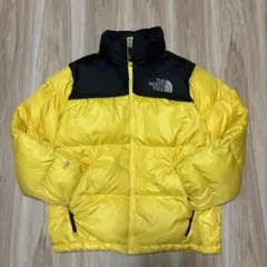 人気ヌプシ☆ ノースフェイス　700PFダウン　イエロー　メンズS