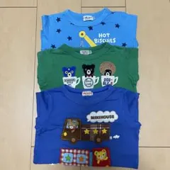 mikihouse / 長袖Tシャツ3点