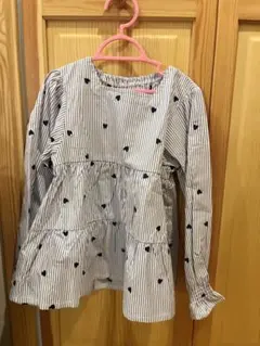 《最終値下げ》アプレレクール　ハート刺繍ティアードチュニック　130cm 未使用