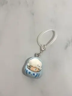 青色キャラクター チャーム　アンブレラマーカー