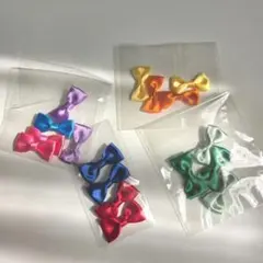 サテンリボン ミニリボン デコレーションパーツ 詰め合わせ