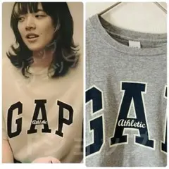 USA製ビンテージ90s GAP ロゴTシャツathletic あいみょん着用