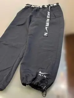 最終価格NIKE AIR ブラックナイロンパンツ ベルト付き XL
