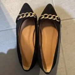 AZUL BY MOUSSY ブラックフラットシューズ