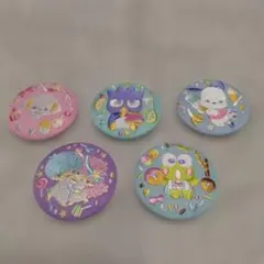 刺繍缶バッジ ５点セットのサムネイル