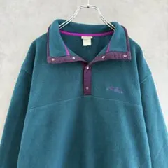 80s ヴィンテージ L.L Bean 筆記体 フリースジャケット グリーン