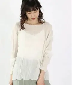 LOWRYS FARM シアーワッシャープリーツ トップス LF621154CFのサムネイル