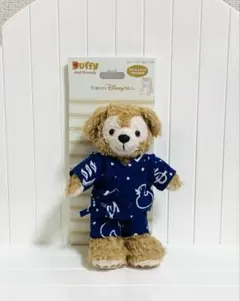 ダッフィースマートフォンサイズ用　甚平　ネイビー×白　ハンドメイド　⑤