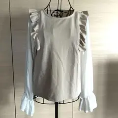 INGNI フリル袖切り替えカットソー