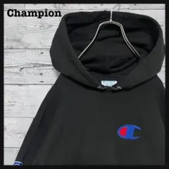 760【美品】チャンピオン 刺繍ロゴ リバースウィーブ パーカー 入手困難 希少